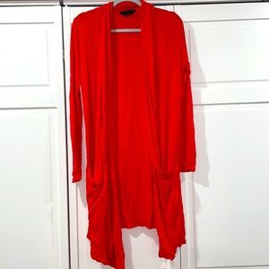 BCBG MAXAZRIA women’s duster orange/coral color size L